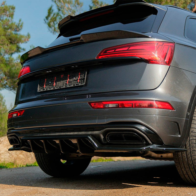 Oneway Heckflügel passend für Audi Q5 (FY) S-Line Facelift 2020-2024 exkl. Sportback - Schwarz glänzend