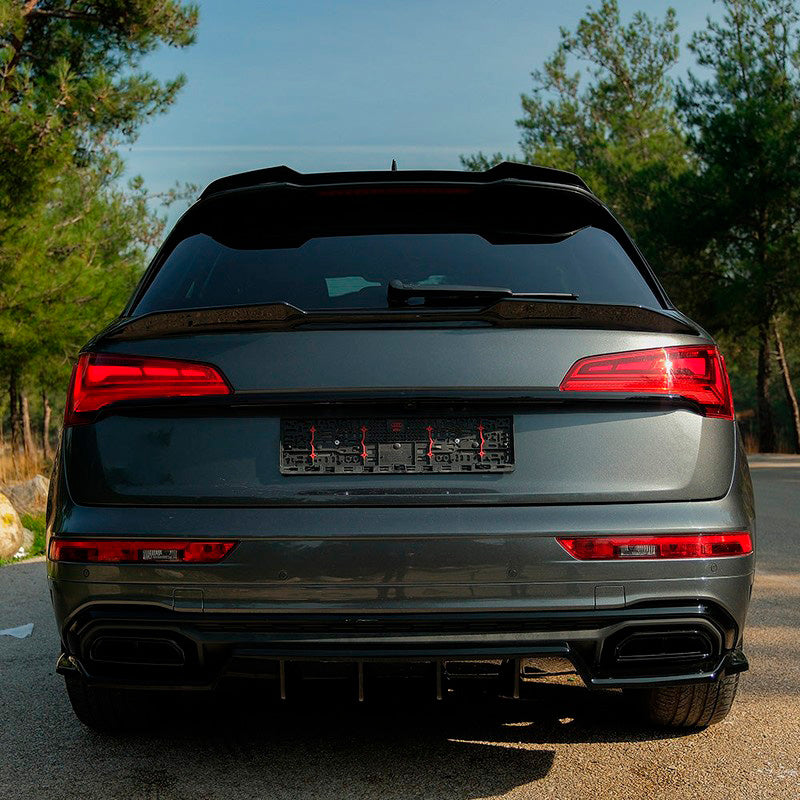 Oneway Heckflügel passend für Audi Q5 (FY) S-Line Facelift 2020-2024 exkl. Sportback - Schwarz glänzend