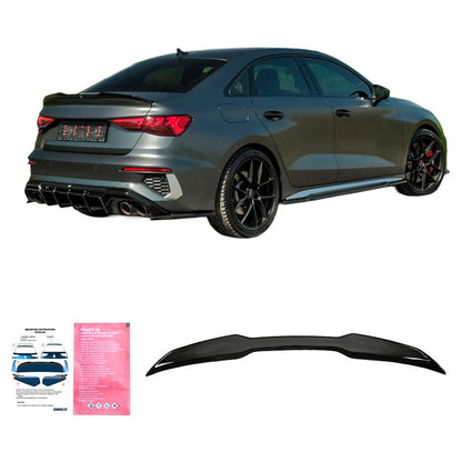 Oneway Heckflügel passend für Audi A3/S3/RS3 (8Y) Limousine 2020-2024 - Schwarz glänzend