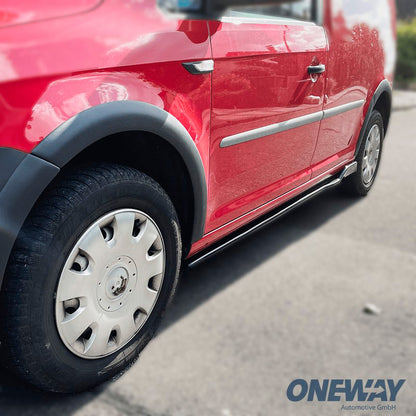 Oneway Satz Seitenschweller passend für Volkswagen Caddy MK4 2015-2020 - Schwarz glänzend