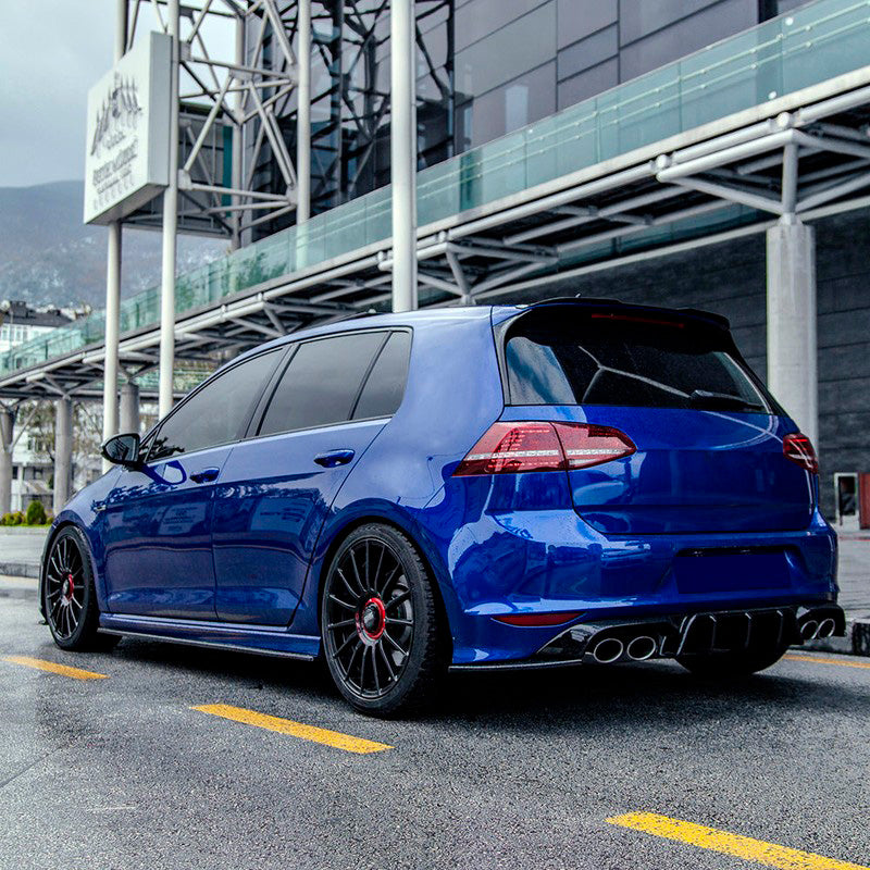 Oneway Satz Seitenschweller passend für Volkswagen Golf VII HB/Variant R 2013-2016 - Schwarz glänzend