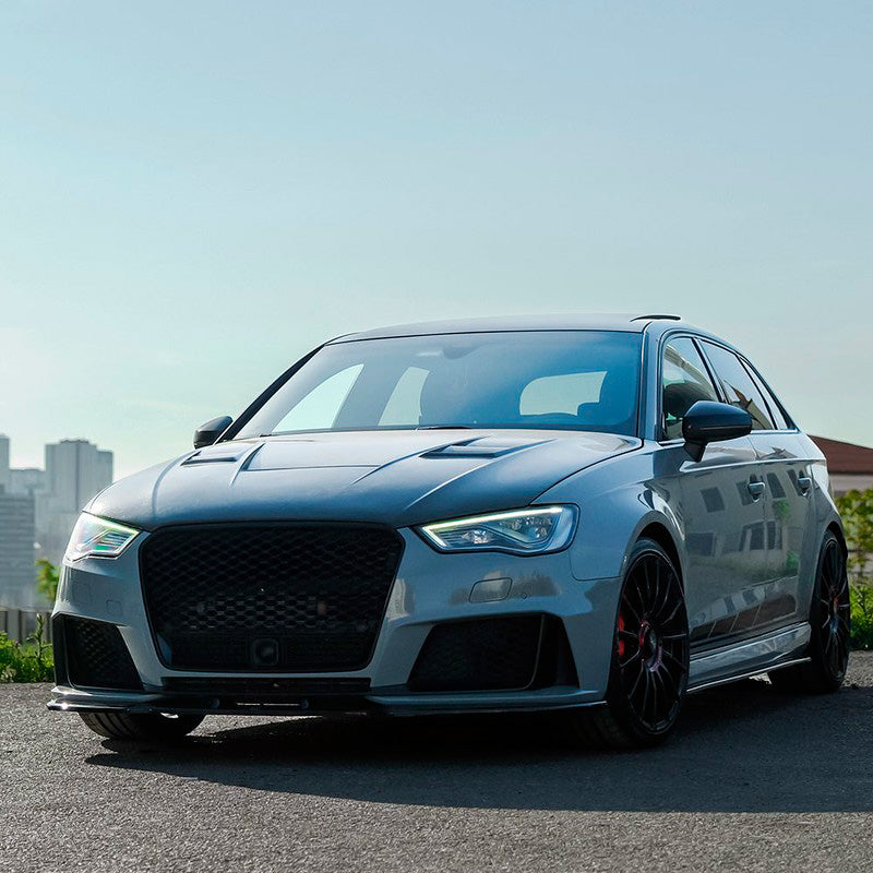 Oneway Satz Seitenschweller passend für Audi RS3 8V Sportback 2015-2020 - Schwarz glänzend