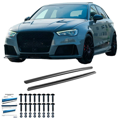 Oneway Satz Seitenschweller passend für Audi RS3 8V Sportback 2015-2020 - Schwarz glänzend