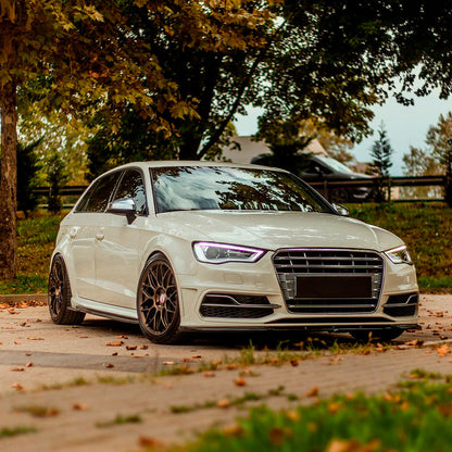 Oneway Satz Seitenschweller passend für Audi S3 8V/8V Facelift Sportback 2013-2020 - Schwarz glänzend