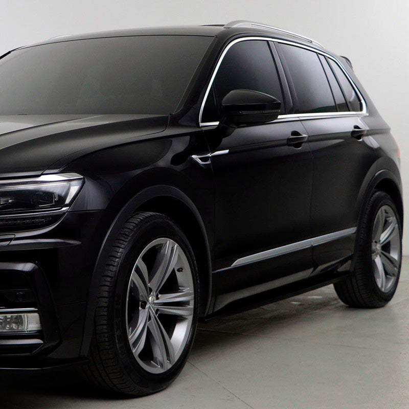 Oneway Satz Seitenschweller passend für Volkswagen Tiguan II R-Line 2016-2020 - Schwarz glänzend