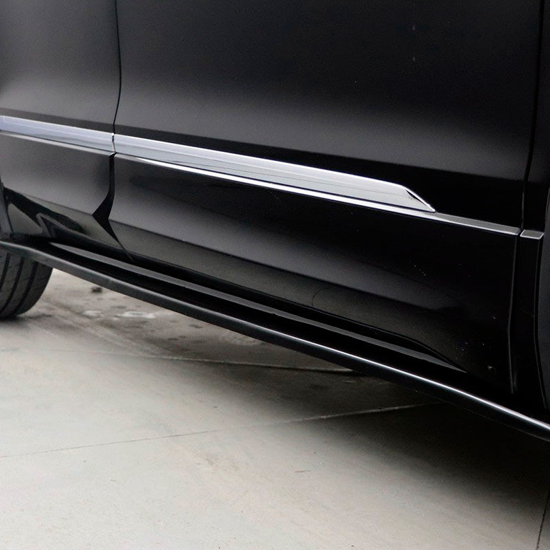Oneway Satz Seitenschweller passend für Volkswagen Tiguan II R-Line 2016-2020 - Schwarz glänzend