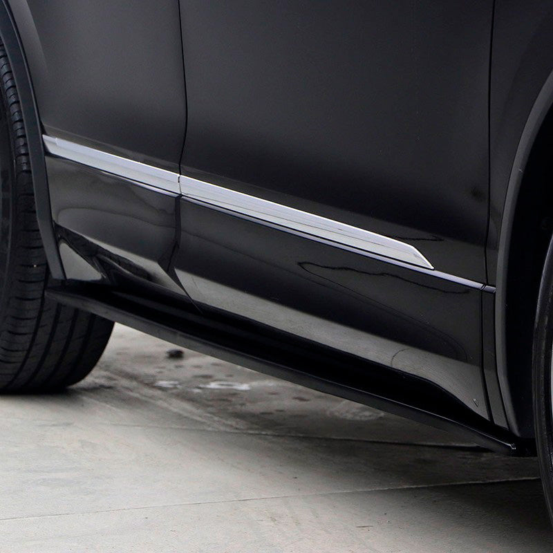 Oneway Satz Seitenschweller passend für Volkswagen Tiguan II R-Line 2016-2020 - Schwarz glänzend