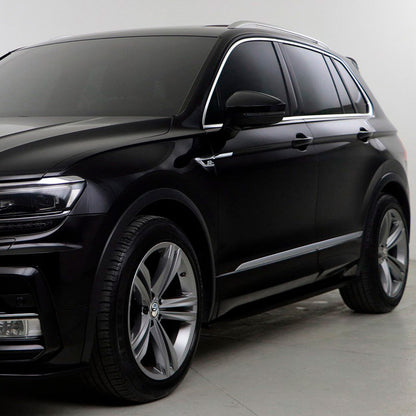 Oneway Satz Seitenschweller passend für Volkswagen Tiguan II Allspace R-Line 2016-2020 - Schwarz glänzend