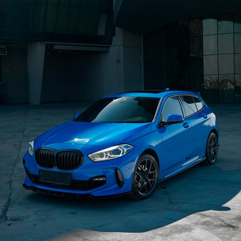Oneway Satz Seitenschweller passend für BMW 1er F40 M-Pack/M135i 2019- - Schwarz glänzend