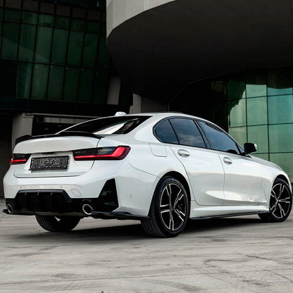 Oneway Satz Seitenschweller passend für BMW 3er G20/G21 M-Pack/M340i 2018-2022 & 2022- - Schwarz glänzend