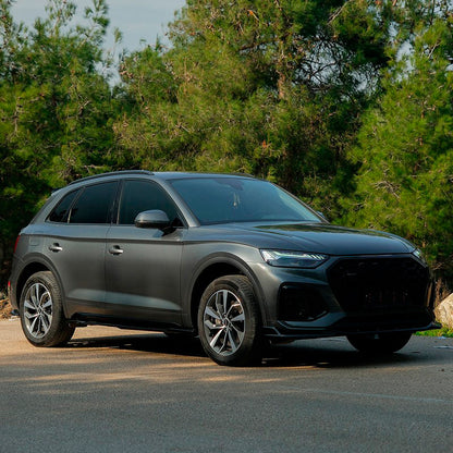 Oneway Satz Seitenschweller passend für Audi SQ5 / Q5 S-Line (FY) Facelift 2020-2024 inkl. Sportback - Schwarz glänzend