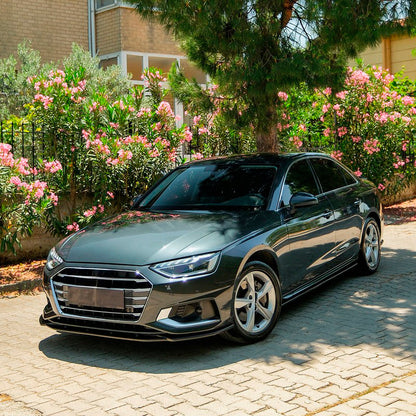 Oneway Satz Seitenschweller passend für Audi A4 (B9) Limousine/Avant Facelift 2019-2024 - Schwarz glänzend