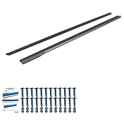 Oneway Satz Seitenschweller passend für Volkswagen Transporter T7 LWB 2024- & Ford Transit Custom (V710) LWB 2023- - Schwa...