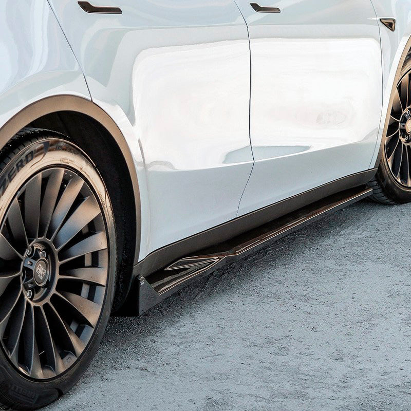 Oneway Satz Seitenschweller passend für Tesla Model Y 2019-2025 - Schwarz glänzend
