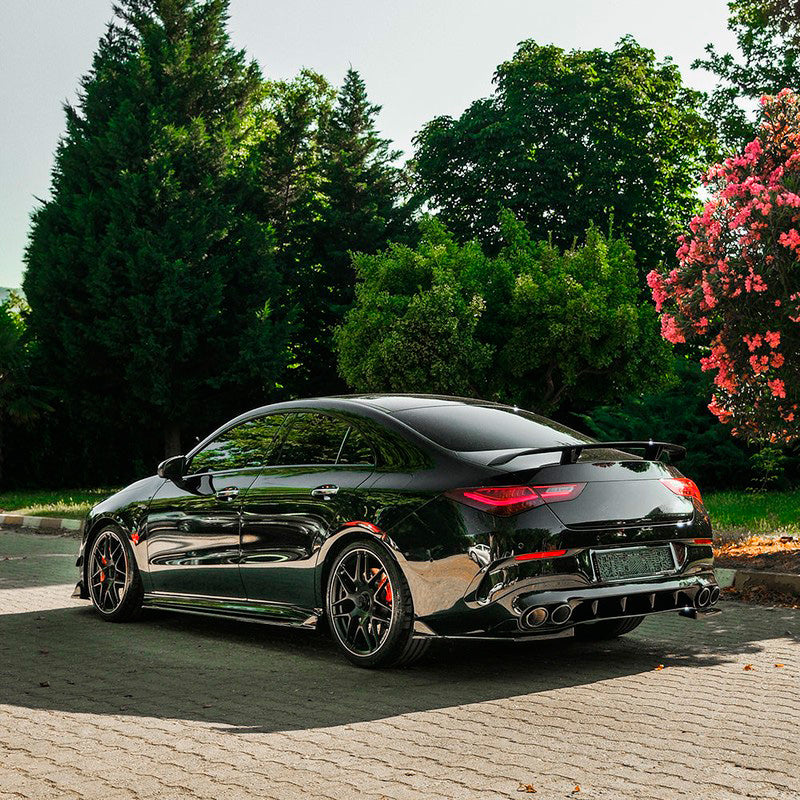 Oneway Satz Seitenschweller passend für Mercedes CLA (C118/X118) Coupe/Shooting Brake CLA35/CLA45 AMG 2019-2023 - Schwarz ...