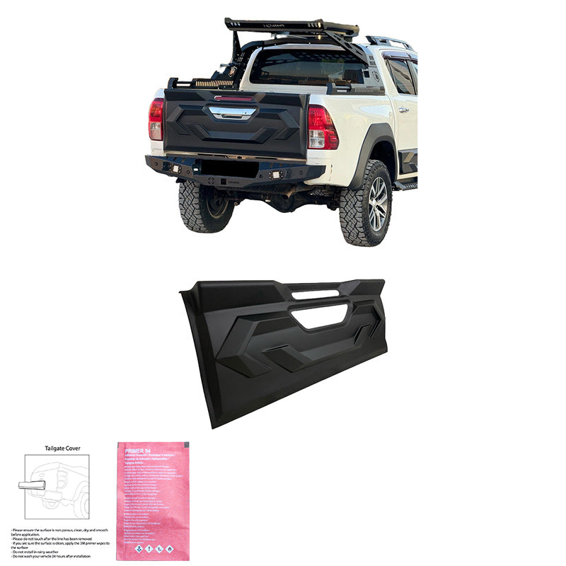 Oneway Heckklappenschutz passend für Toyota Hilux 8.Gen. 2015-2020 - Mattschwarz