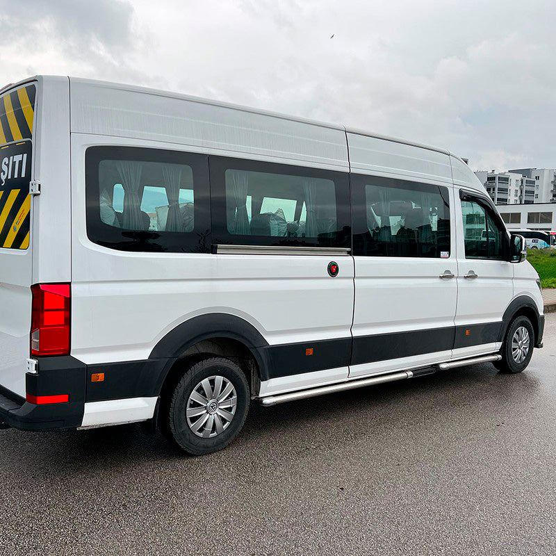 Oneway Satz Radlaufleisten passend für Volkswagen Crafter MK2 & MAN TGE MK1 PreFacelift 2016- - Mattschwarz