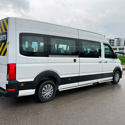 Oneway Satz Radlaufleisten passend für Volkswagen Crafter MK2 & MAN TGE MK1 PreFacelift 2016- - Mattschwarz
