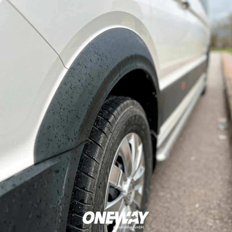 Oneway Satz Radlaufleisten passend für Volkswagen Crafter MK2 & MAN TGE MK1 PreFacelift 2016- - Mattschwarz