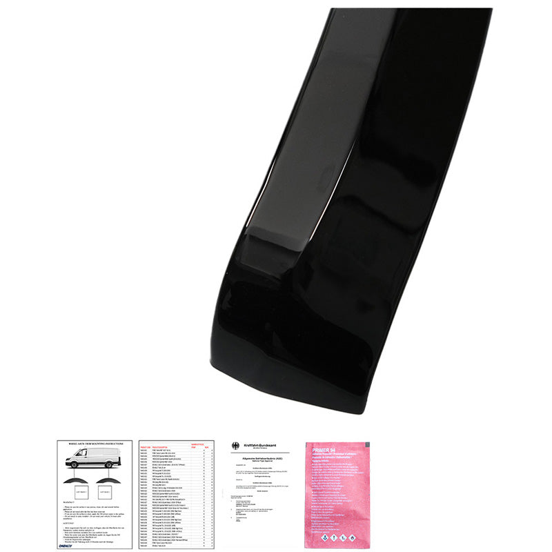 Oneway Satz Radlaufleisten passend für Volkswagen Transporter T5-T5.1 2003-2015 (Kurzer Radstand/Schiebetür rechts) - Schw...