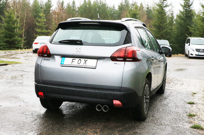 Peugeot 2008 Endschalldämpfer - 2x80 Typ 25