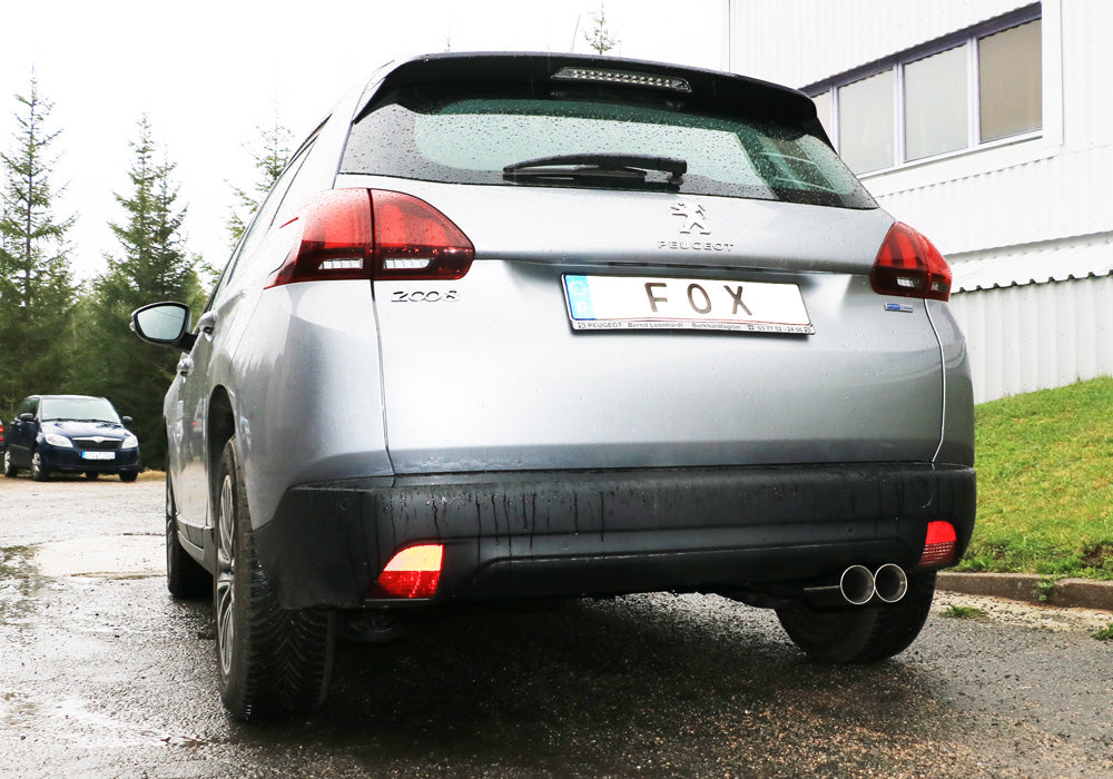 Peugeot 2008 Endschalldämpfer - 2x80 Typ 25