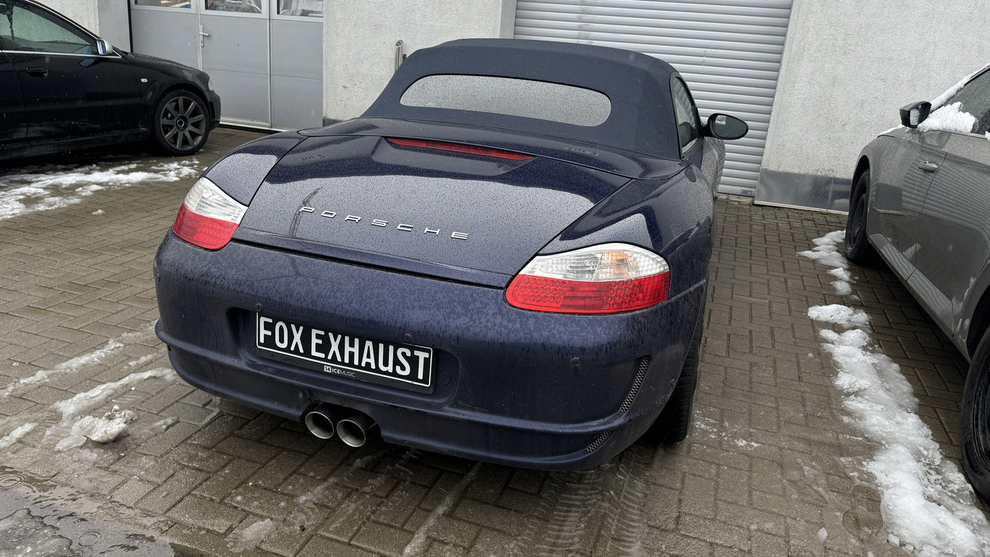 Porsche Boxster Typ 986 Endschalldämpfer Ausgang mittig - 2x90 Typ 25