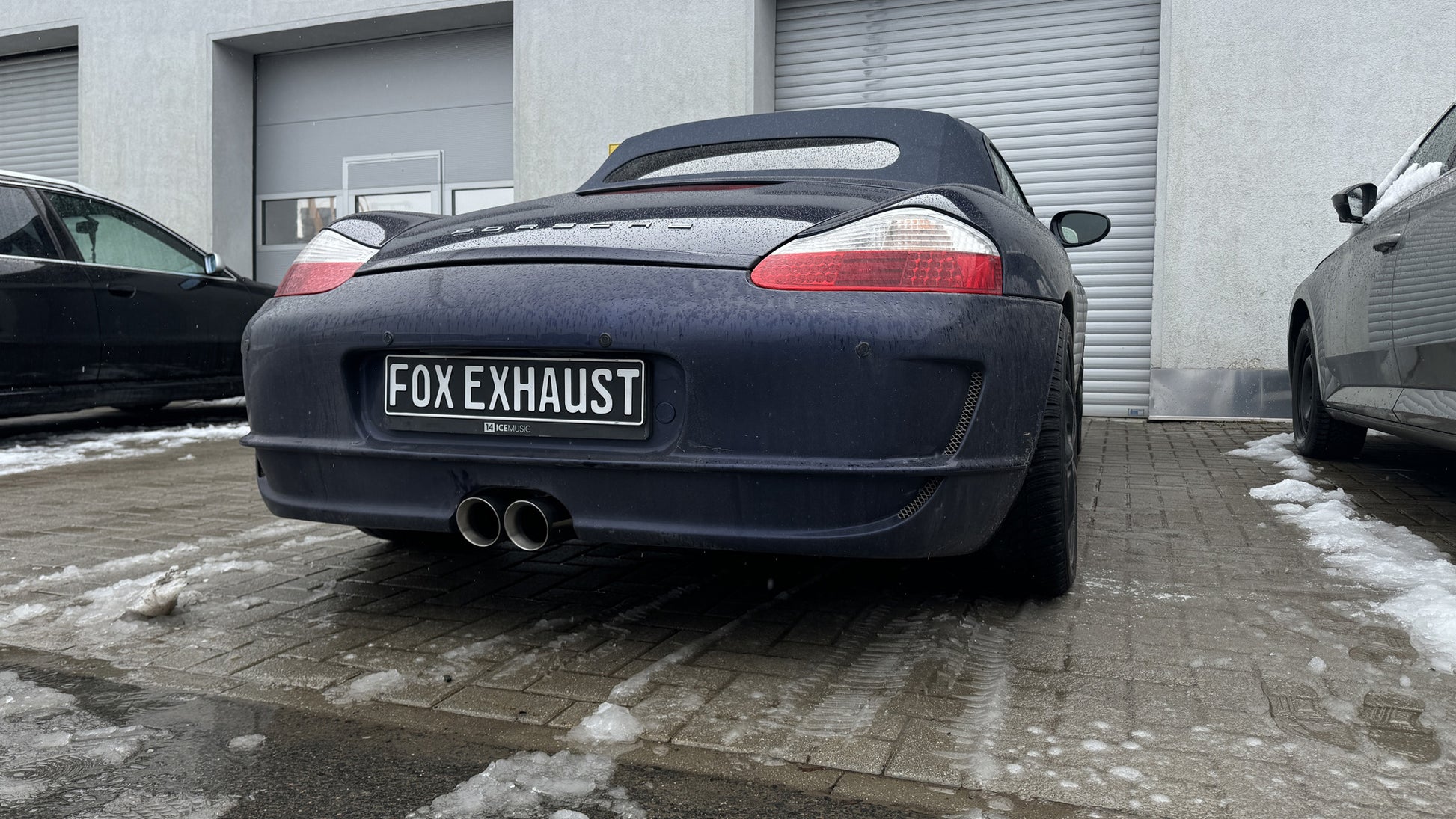 Porsche Boxster Typ 986 Endschalldämpfer Ausgang mittig - 2x90 Typ 25