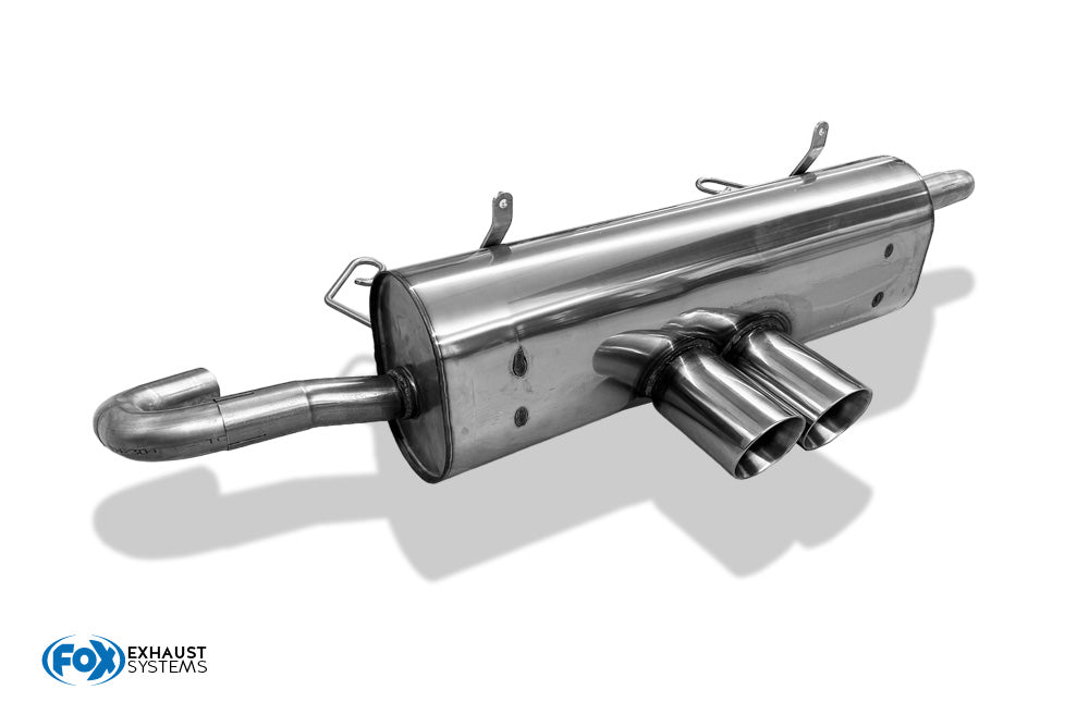 Porsche Boxster Typ 986 Endschalldämpfer Ausgang mittig - 2x90 Typ 25