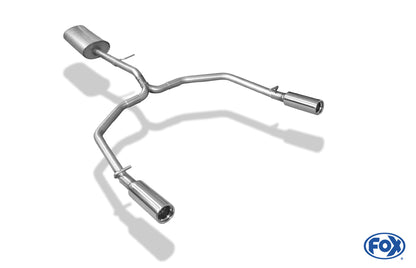 Renault Twingo C06 Halbanlage ab Kat Ausgang rechts/links - 1x76 Typ 13 rechts/links