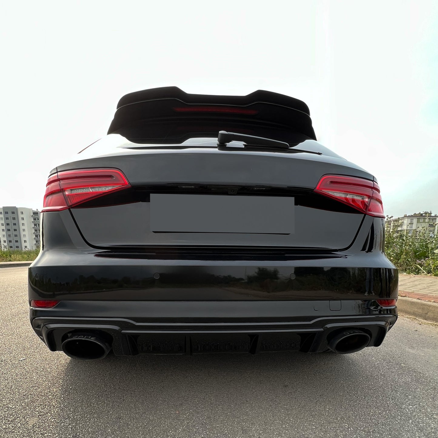 Dachspoiler Hochglanz Schwarz passend für Audi RS3 8V Sportback 2015-2016 / Facelift Sportback 2017-2019