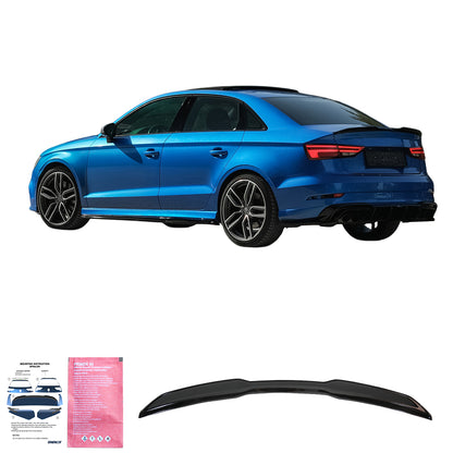Dachspoiler passend für AUDI A3 A3 S-Line S3 RS3 Limousine 8V / 8V Facelift 2013-2020 Hochglanz Schwarz