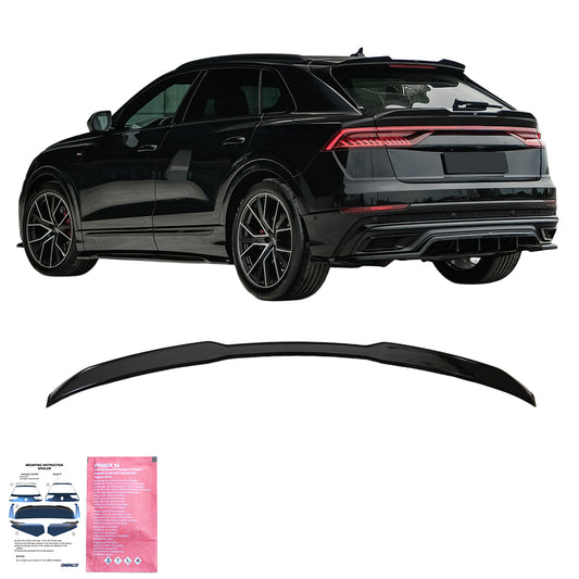 Spoiler passend für Audi RSQ8 / SQ8 / Q8 S-Line 2018+ Hochglanz Schwarz