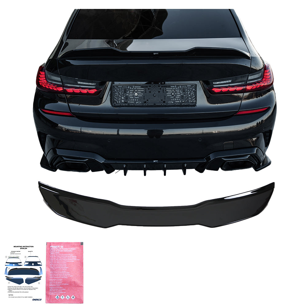 Dachspoiler passend für BMW 3er M-Pack/M340i G20 Limousine 2018+ / BMW M3 G80 Limousine 2022+ Hochglanz Schwarz