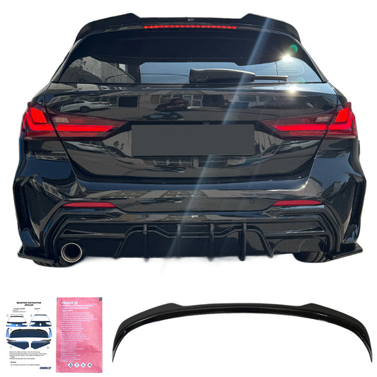 Dach-/Heckspoiler passend für BMW 1er F40 Standard 2019-2024 Hochglanz Schwarz