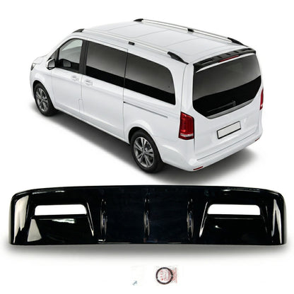 Dachspoiler Hochglanz Schwarz passend für Mercedes V-Klasse W447 2016-2019