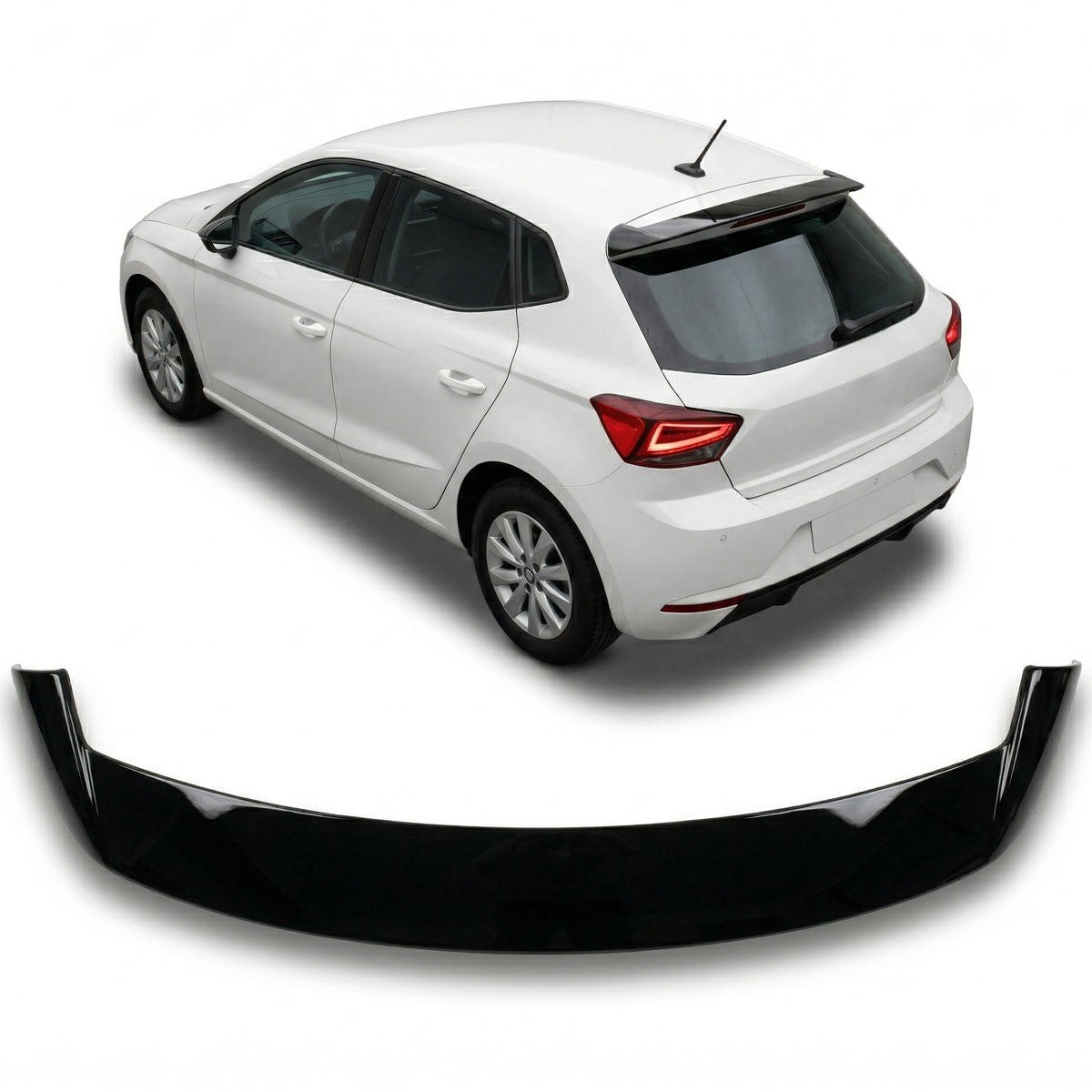 Dachspoiler Hochglanz Schwarz passend für SEAT Ibiza KJ 2017-2021