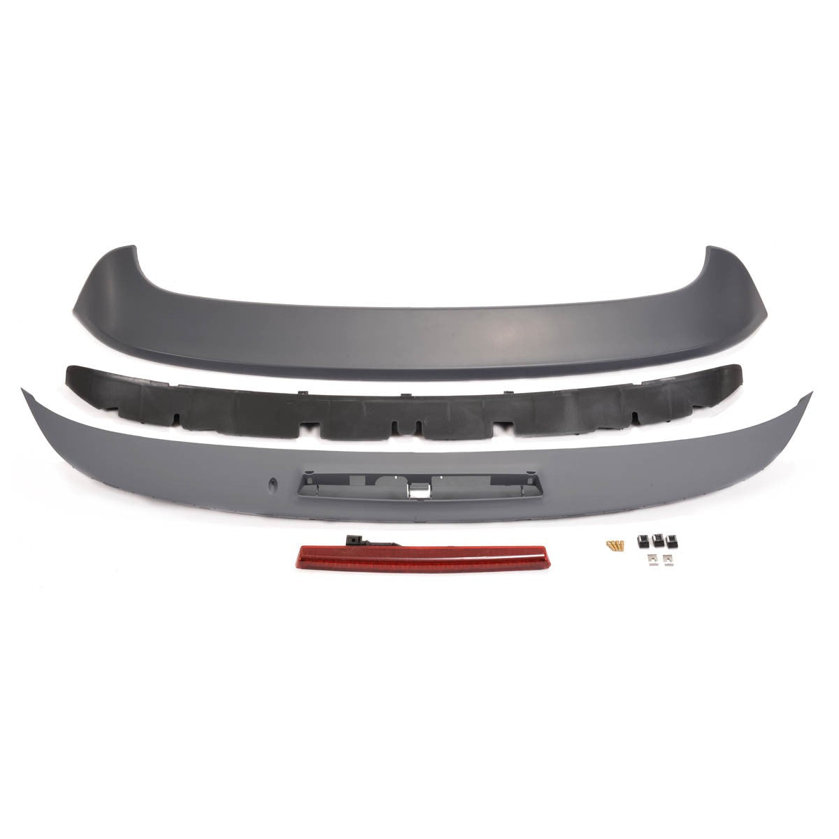 Dachspoiler Hochglanz Schwarz mit LED Bremsleuchte passend für VW Golf 6 2008-2014