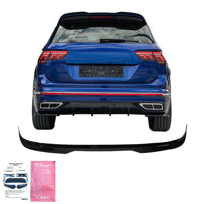 Heckspoiler passend für VW Tiguan MK 2 R / R Line Facelift 2020+ Hochglanz Schwarz