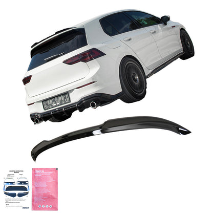 Dachspoiler passend für VW Golf Mk8 GTI / GTI Facelift 2020+ Hochglanz Schwarz