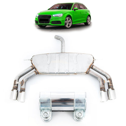 Abgasanlage Schalldämpfer passend für Audi A3 8V Sportback 2013-2019