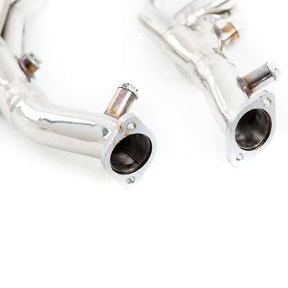 Chrom Edelstahl Abgaskrümmer passend für BMW 3er E46 1996-2001