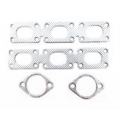Chrom Edelstahl Abgaskrümmer passend für BMW 3er E46 1996-2001