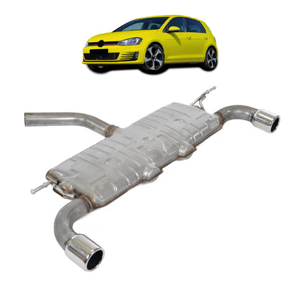 Auspufftopf Schalldämpfer passend für VW Golf 7 2012-2017