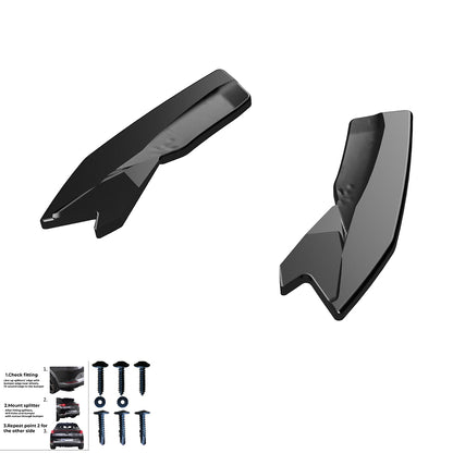Heckseitensplitter passend für Audi RS3 Sportback 8V 2015-2016 Hochglanz Schwarz