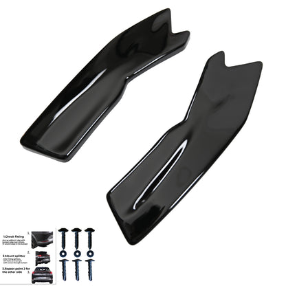 Heckseitensplitter passend für Audi RS3 Sportback 8V 2015-2016 Hochglanz Schwarz