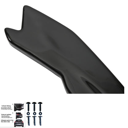 Heckseitensplitter passend für Audi RS3 Sportback 8V 2015-2016 Hochglanz Schwarz