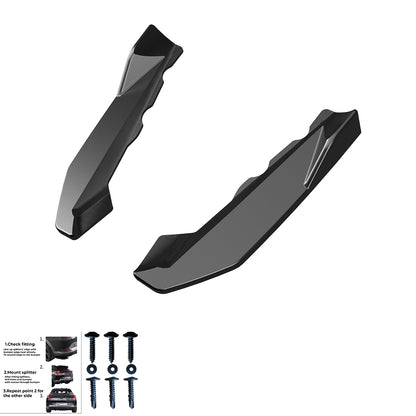 Heckseitensplitter Diffusoren passend für BMW X1 M-Pack F48 2015-2019 Hochglanz Schwarz