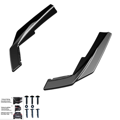 Heckseitige Diffusor Splitter passend für BMW 3er M-Pack G20/G21 Facelift 2022+ Hochglanz Schwarz