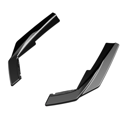 Heckseitige Diffusor Splitter passend für BMW 3er M-Pack G20/G21 Facelift 2022+ Hochglanz Schwarz